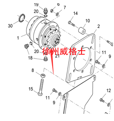 进口摊铺机刮板上链轮零件号4610062220