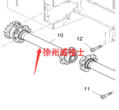 福格l刮板链轮轴零件号4622082829